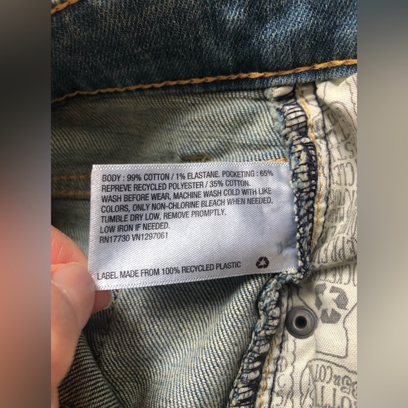 NEW Cat Jack Straight 14 Husky Stretch Blue Denim Jeans Size 14 - Picture 10 of 11